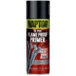 Flameproof Paint Primer Grey 1000c Raptor Aerosol 400ml